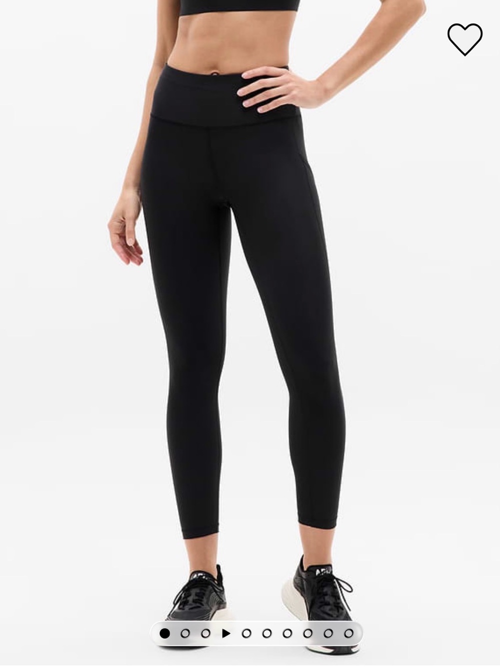 Athleta Interval Tight High-Waist Black Performance Leggings - Women